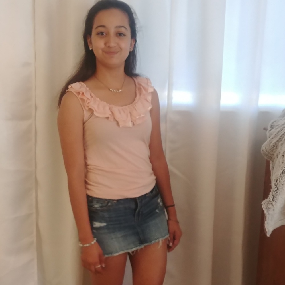 American eagle denim mini